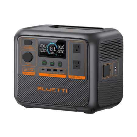 BLUETTI AC70P 864Wh 1000W Portable Power Station