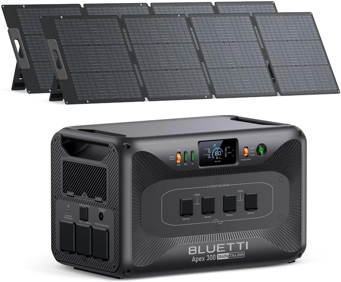 ef ecoflow solar generator EF ECOFLOW Solar Generator DELTA 2 Max 2048Wh with 2x220W Solar Panel main image 1