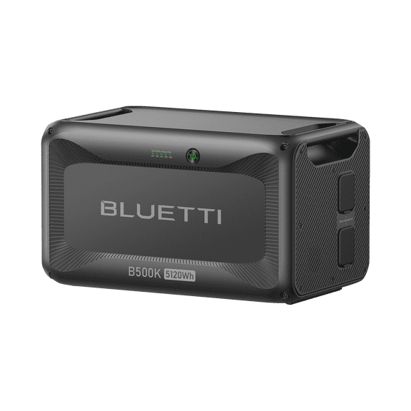 BLUETTI B500K Expansion Battery, 5120Wh LiFePO4 Power Module, Compatible with AC200L/AC200MAX/AC300/AC500/Apex 300, Supports SolarX 4K & Hub D1, Modular Backup for Home, RV & Off-Grid Use