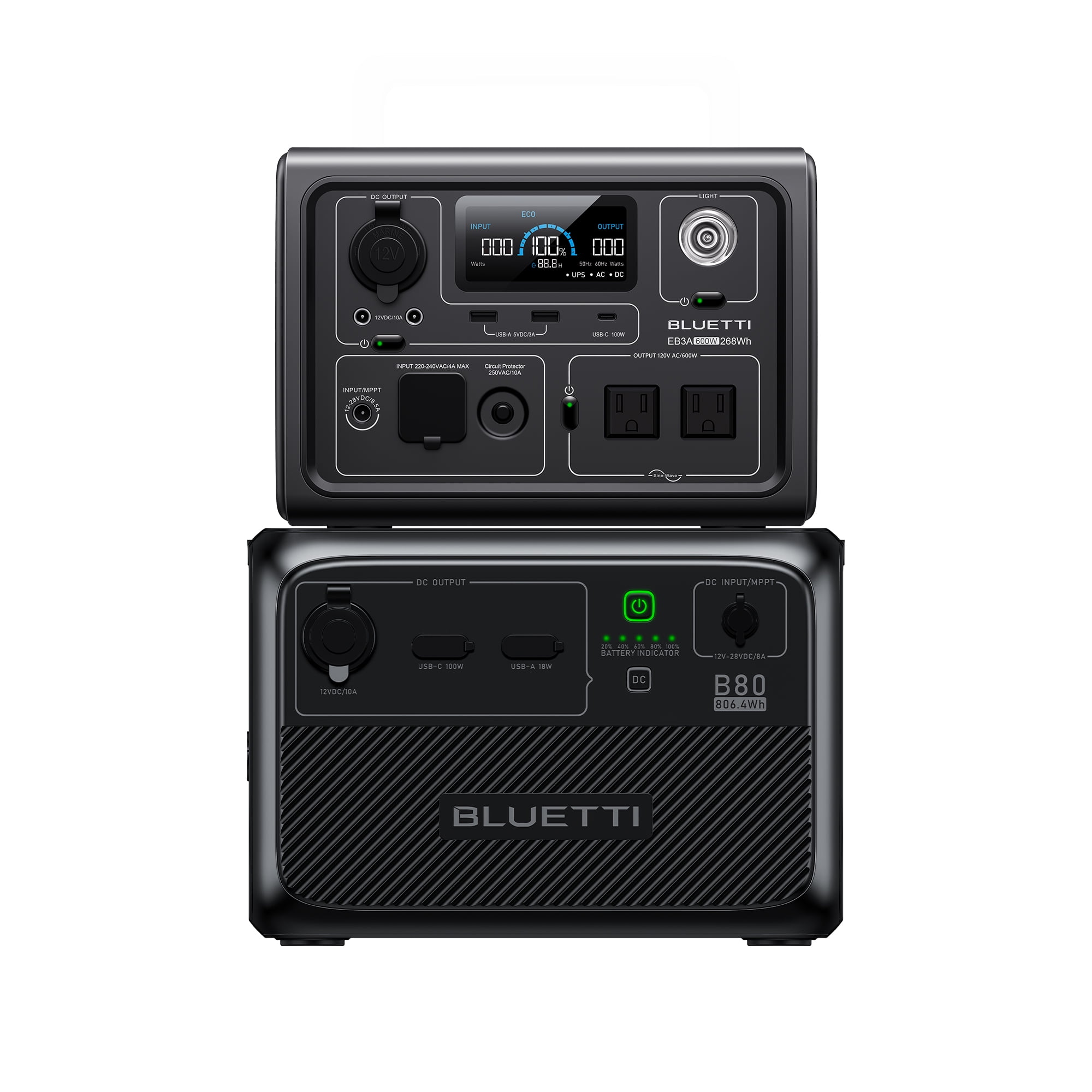 BLUETTI ポータブル電源 EB3A 268Wh 600W BLUETTI 小型ポータブル電源 EB3A |防災推奨 アウトドア