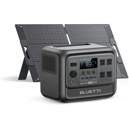 BLUETTI Elite 100 V2 1024Wh Portable Solar Generator