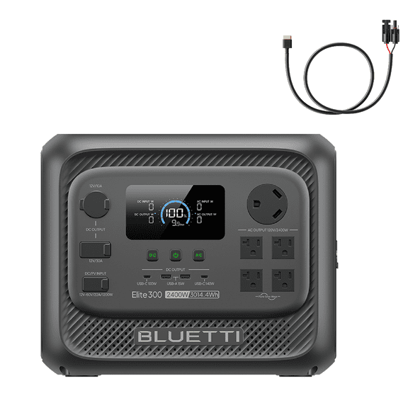 BLUETTI Elite 300 Portable Power Station, 3014Wh LiFePO4 Battery Solar Generator for Home and RV