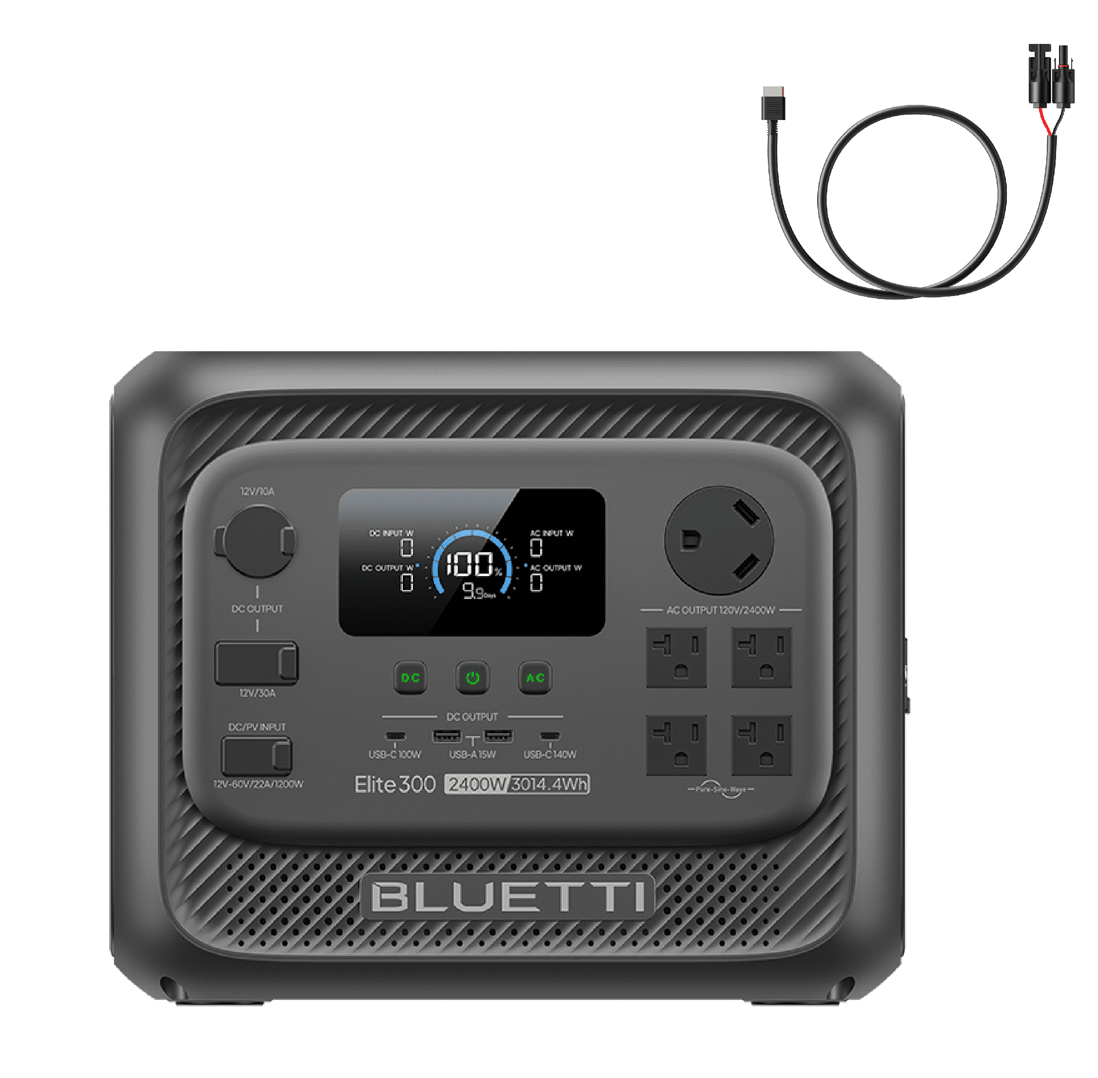 BLUETTI Elite 300 Portable Power Station, 3014Wh LiFePO4 Battery Solar Generator for Home and RV
