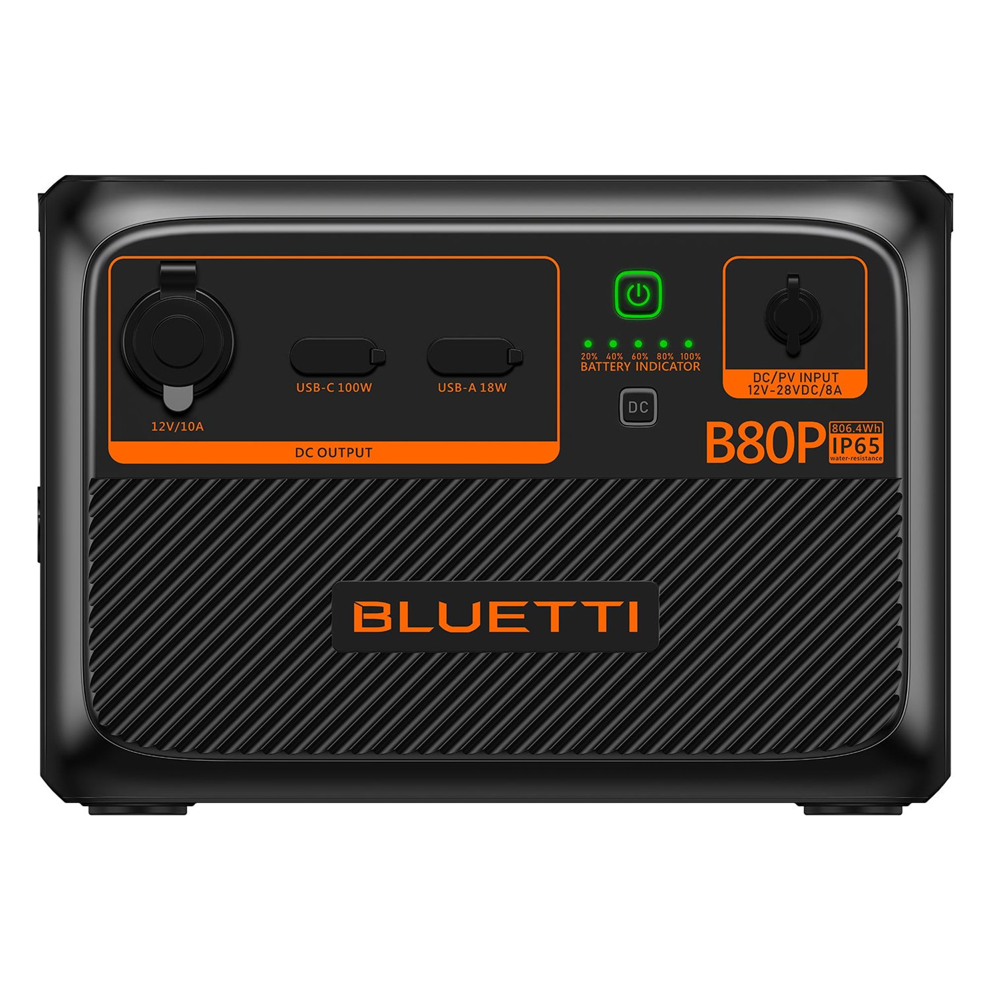 BLUETTI Expansion Battery B80P, 806Wh LiFePO4 Battery Pack for Power Station AC60P/EB3A/EB55/EB70S/AC180, DC Power Source w/ 100W USB-C, Extra Battery for Outdoor Camping, Off-Grid, Power Outage