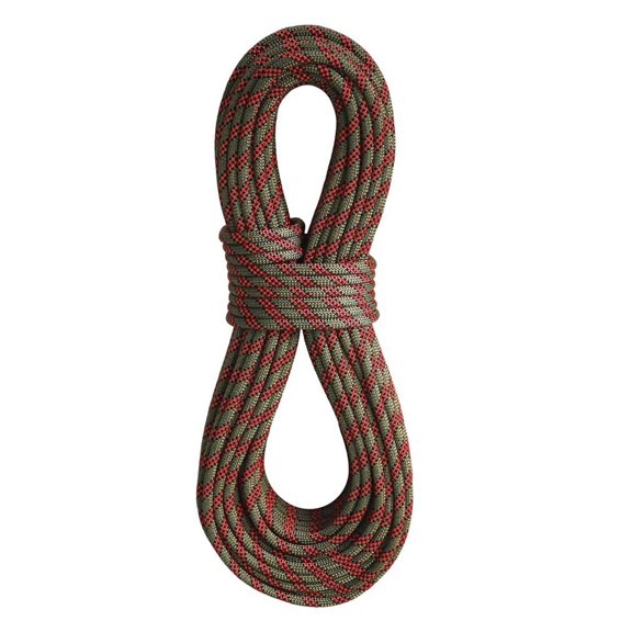BLUEWATER ROPES Argon 8.8mm X 80m Double Dry Coyote/Red-Orange Dynamic Single, Half & Twin Rope (566280CBRO)