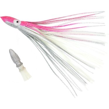 Bluewing 10pc Shell Squid Trolling Lures – Skirted Bulb Squid With Internal Float, Saltwater Freshwater