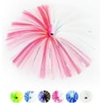 thumbnail image 1 of BLUEWING 1oz Trolling Witch Lure with Lead Head Saltwater Fishing Lures Big Game Trolling Lure Ballyhoo Trolling Skirt for Tuna, Wahoo, Sailfish, Mahi Mahi, Pink/White, 1 of 7