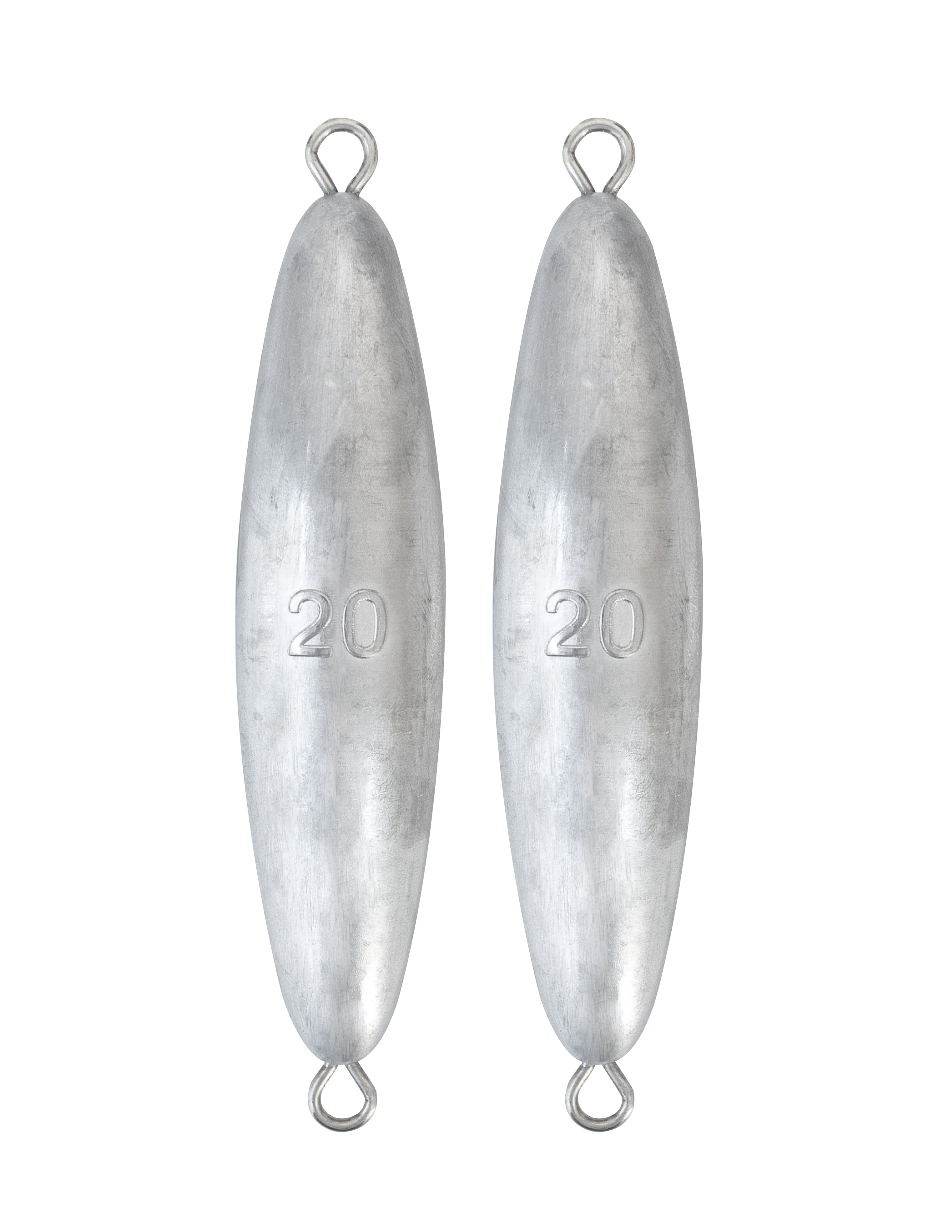 BLUEWING 20oz Torpedo Sinker 2pcs Fishing Weight Sinkers Saltwater Bullet  Lead Fishing Sinkers Double Ringed Fishing Weights for Bottom Fishing 