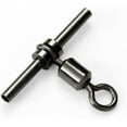 thumbnail image 1 of BLUEWING 3 Way Swivels Fishing Tackle, Brass Swivel Sleeve 3 Way T-Shape Swivel for Fresh and Saltwater 40lbs, 50pcs, 1 of 5