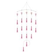 BLUEWING 36" Spreader Bar Wave 9in Baits Bulb Squids and 5.28in Trolling Birds Spreader Bar for Offshore Trolling, Pink