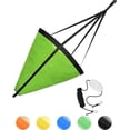 thumbnail image 1 of BLUEWING 42" Drift Sock Sea Anchors with Buoy Ball Float Leash 840D Nylon Parachute Drift Anchor Fishing Drogue for Marine Boat/Jet Ski/Sail Boat Green, 1 of 7