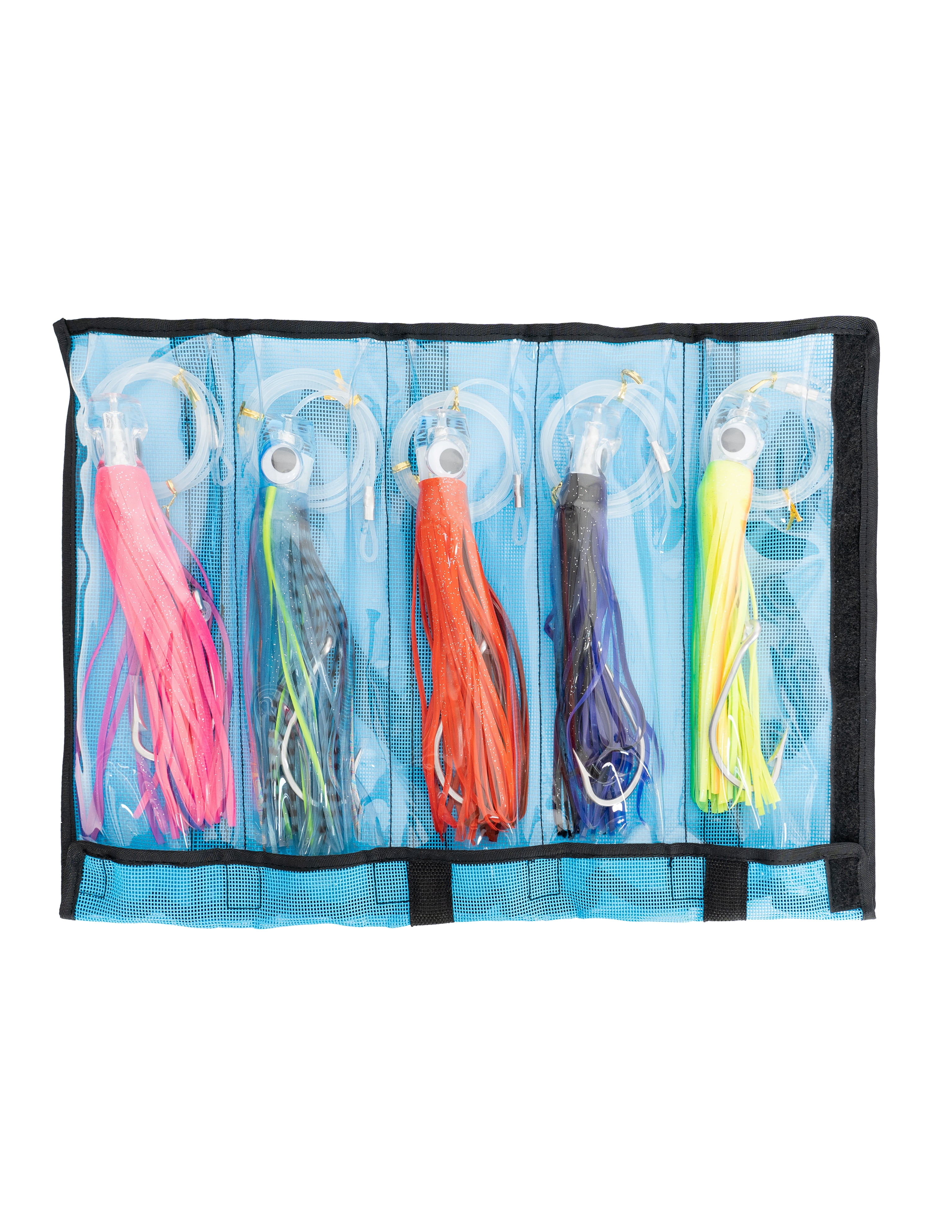 BLUEWING 9in Big Game Trolling Lure 5pcs Deep Sea Fishing Lures Tuna Lures with Stainless Steel Hook
