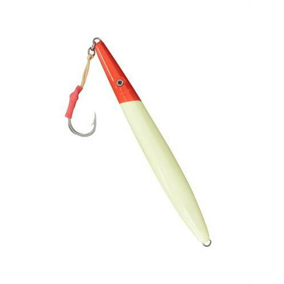BLUEWING Big Game Jig Glow 1pc Vertical Jigging Lure Saltwater Fishing Lures Sinking Fishing Jig with Stainless Steel Hook for Tuna, Amberjack, Snapper, 800g