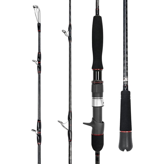 BLUEWING Casting Rods Fishing Rod 1 Piece Fishing Pole with SIC K-series Guides and Stainless Steel Frame for Inshore Fishing, Bottom Fishing, Jigging, Offshore Fishing, 5'6"