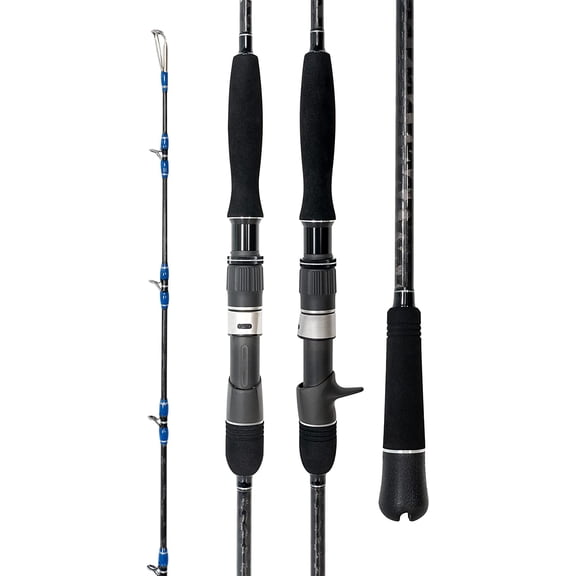 BLUEWING Casting Rods Fishing Rod 1 Piece Fishing Pole with SIC K-series Guides and Stainless Steel Frame for Inshore Fishing, Bottom Fishing, Jigging, Offshore Fishing, 6'6"