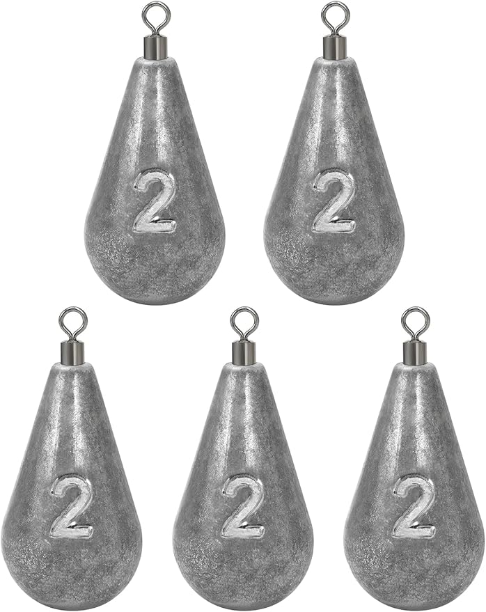 Surf Fishing Weights Saltwater 5Pcs Sputnik Sinkers, 3oz Long Tail