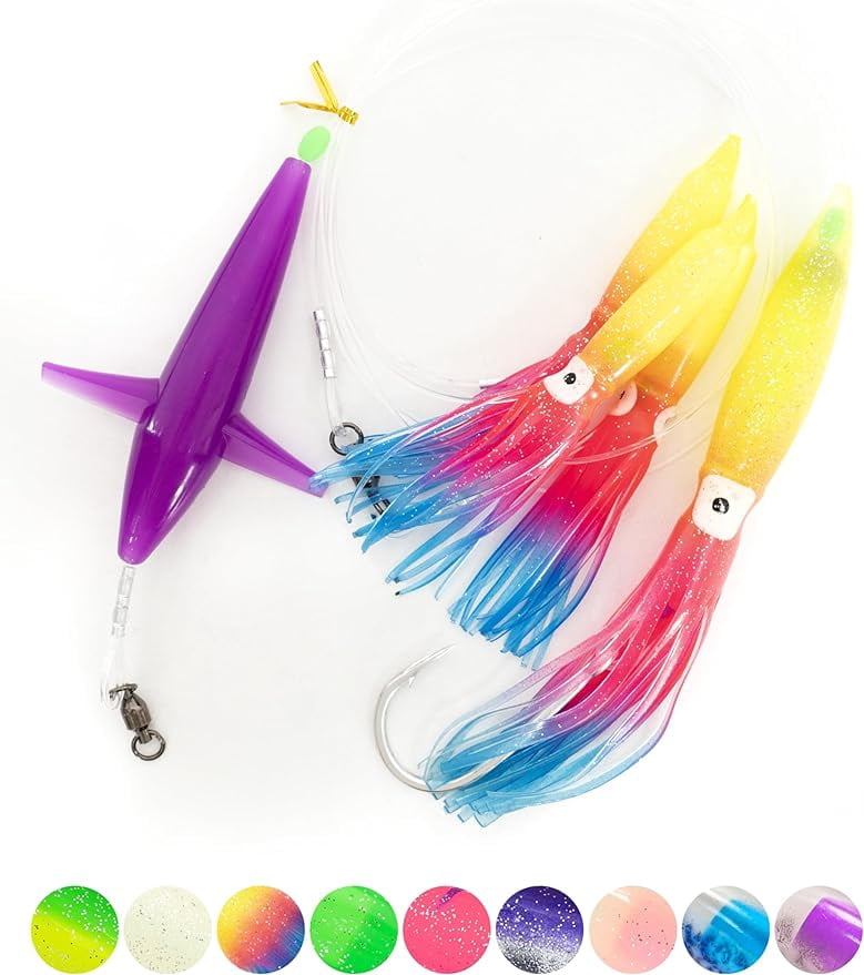 BLUEWING Daisy Chain Big Game Daisy Bird Bulb Squid Trolling Bird