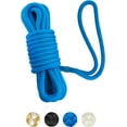 thumbnail image 1 of BLUEWING Double Braided Nylon Dock Lines with 12" Loop 25ft Boat Rope 3/8" 10mm Marine Docking Lines Boat Mooring Line Blue, 1 of 7