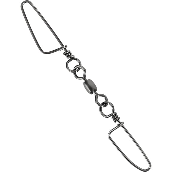 BLUEWING Double Snap Swivels 135lbs Stainless Steel Coastlock Snaps Fishing Swivels High Strength Saltwater Barrel Swivels Fishing Tackle Connector, 10pcs