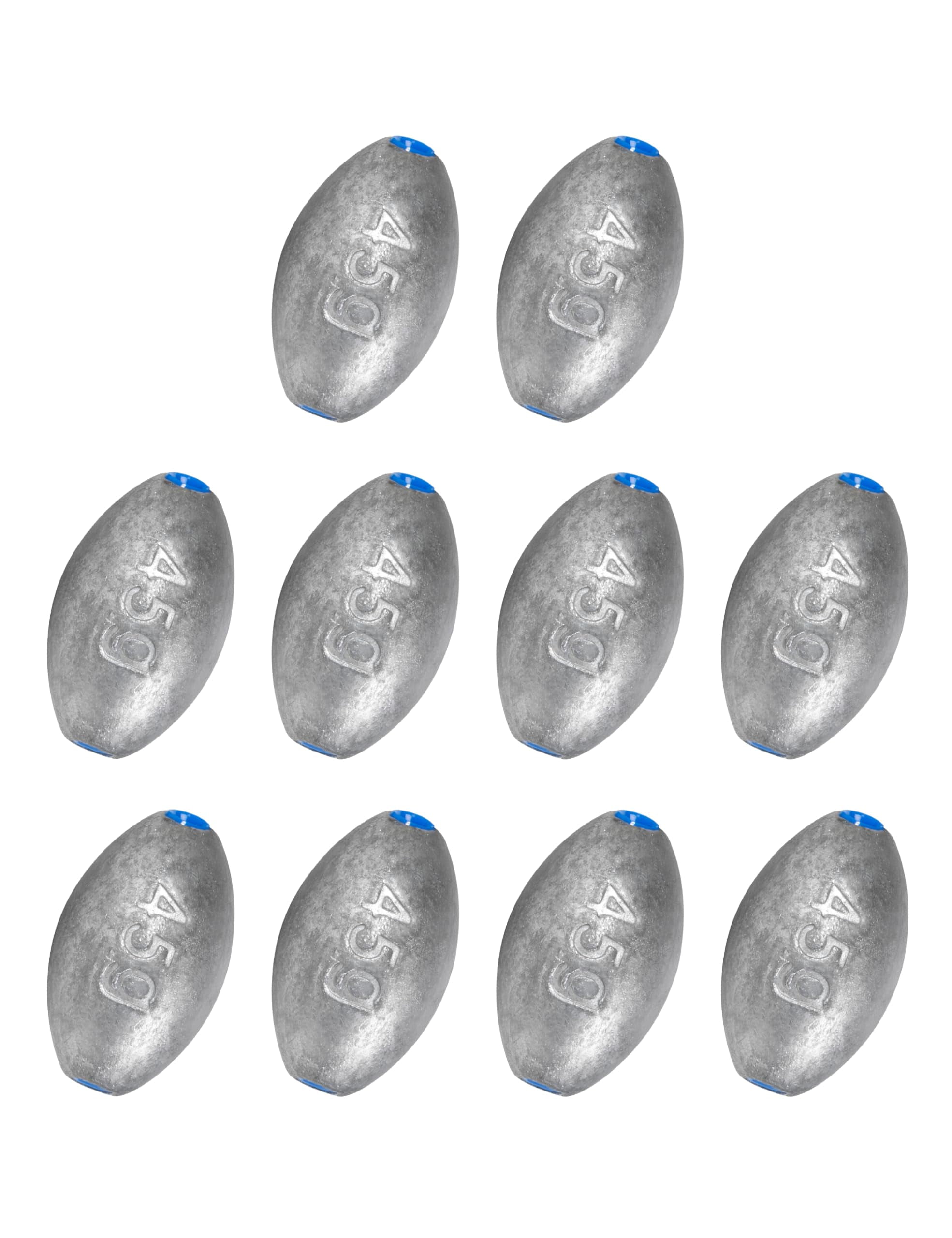 BLUEWING Egg Sinkers Oval Shaped Fishing Weight Lead Sinker for