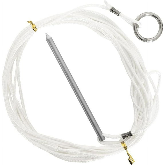 BLUEWING Fish Stringer 1pc Heavy Duty Stainless Steel Fish Spike Floating Rope Easy to Use Snap Locks Rust Resistant