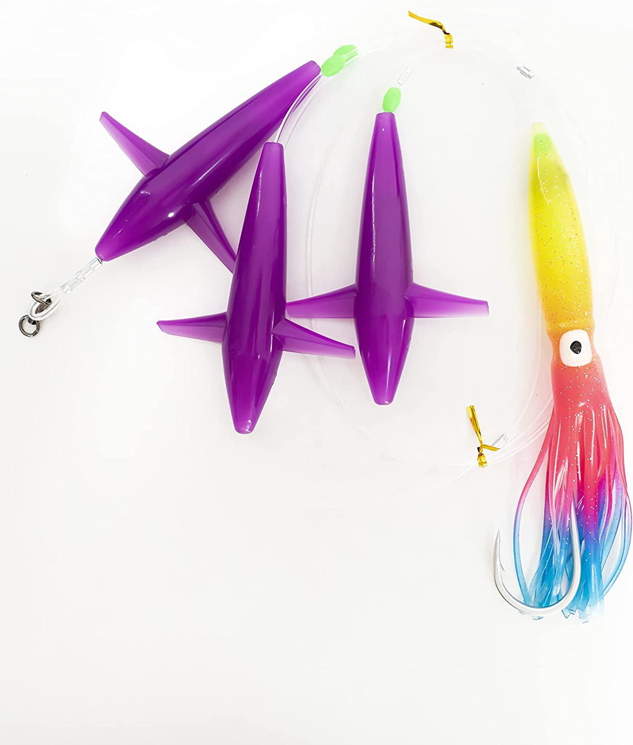 daisy chain fishing lures BLUEWING Fishing Daisy Chain Big Game Daisy Bird Bulb Squid Trolling Bird  Tuna Lures Fishing Teasers for Marlin Sailfish Fishing