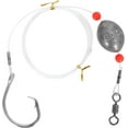 thumbnail image 1 of BLUEWING Fishing Grouper Rig Saltwater Fishing Bottom Rig with 2/4/6/8oz Egg Sinker Weight, Mono Line and Stainless Steel Circle Hook Offshore Big Game Fishing Rig, 1 of 7