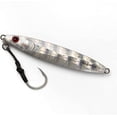 thumbnail image 1 of BLUEWING Fishing Lures Slow Pitch Jig Flat Fall Jigging Pitching Lures Vertical Jigs, Baits with Assist Hook Fishing Artificial Bait, Silver,100g, 1 of 7