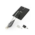 thumbnail image 1 of BLUEWING Fishing Planer Heavy-Duty Trolling Planer with Stainless Steel Blade and 4oz Fishing Weights Offshore Downrigger Planer for Wahoo, Kingfish, Tuna Fishing, #4-4 Black, 1 of 7