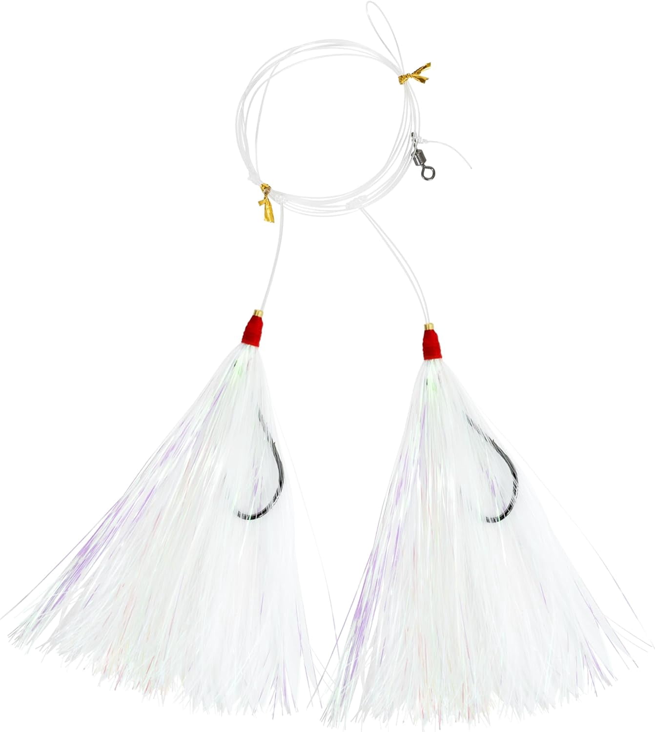 BLUEWING Fishing Rigs Mylar Flash HI-LO Rig Bucktail Mylar Flash Teaser ...