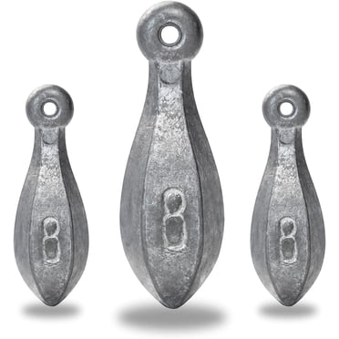 10lbs Of 4oz Bank Sinkers – 40 Count, Lead Fishing Weights, Northeast Sinker Company, Made In USA