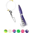 thumbnail image 1 of BLUEWING Fishing Spreader Bar Main Line Replacement with 9in Bulb Squids Mono Nylon Line for Wahoo Tuna Marlin Mahi Mahi, Black/Purple, 1 of 8