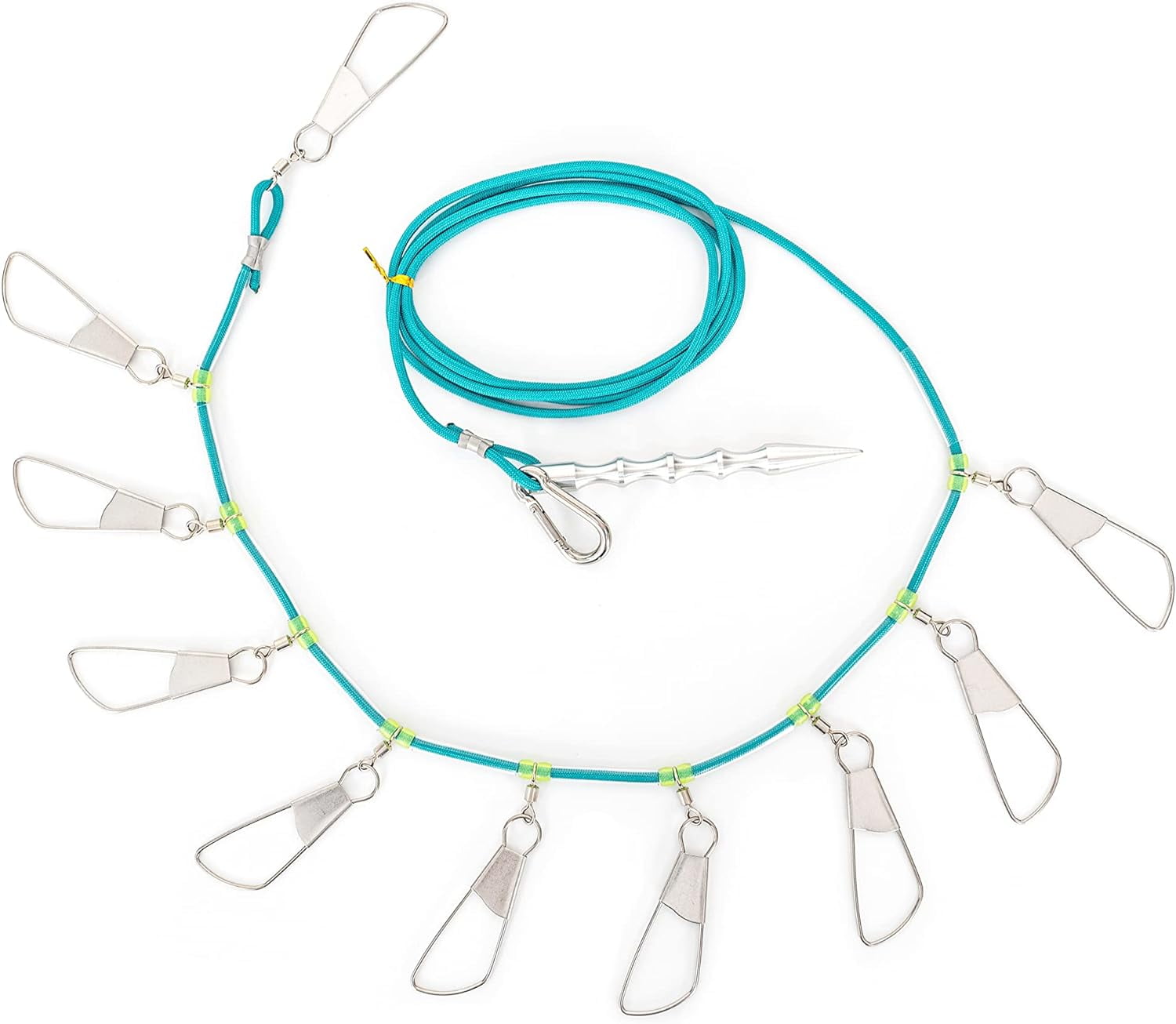 BLUEWING Fishing Stringer with Stainless Steel Snap Locks, 8ft Floating Rope and Heavy Duty Fish