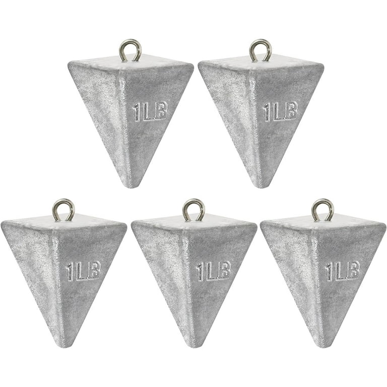 Pyramid Sinkers Lead Surf Fishing Weights - Choose Size - FREE Shipping