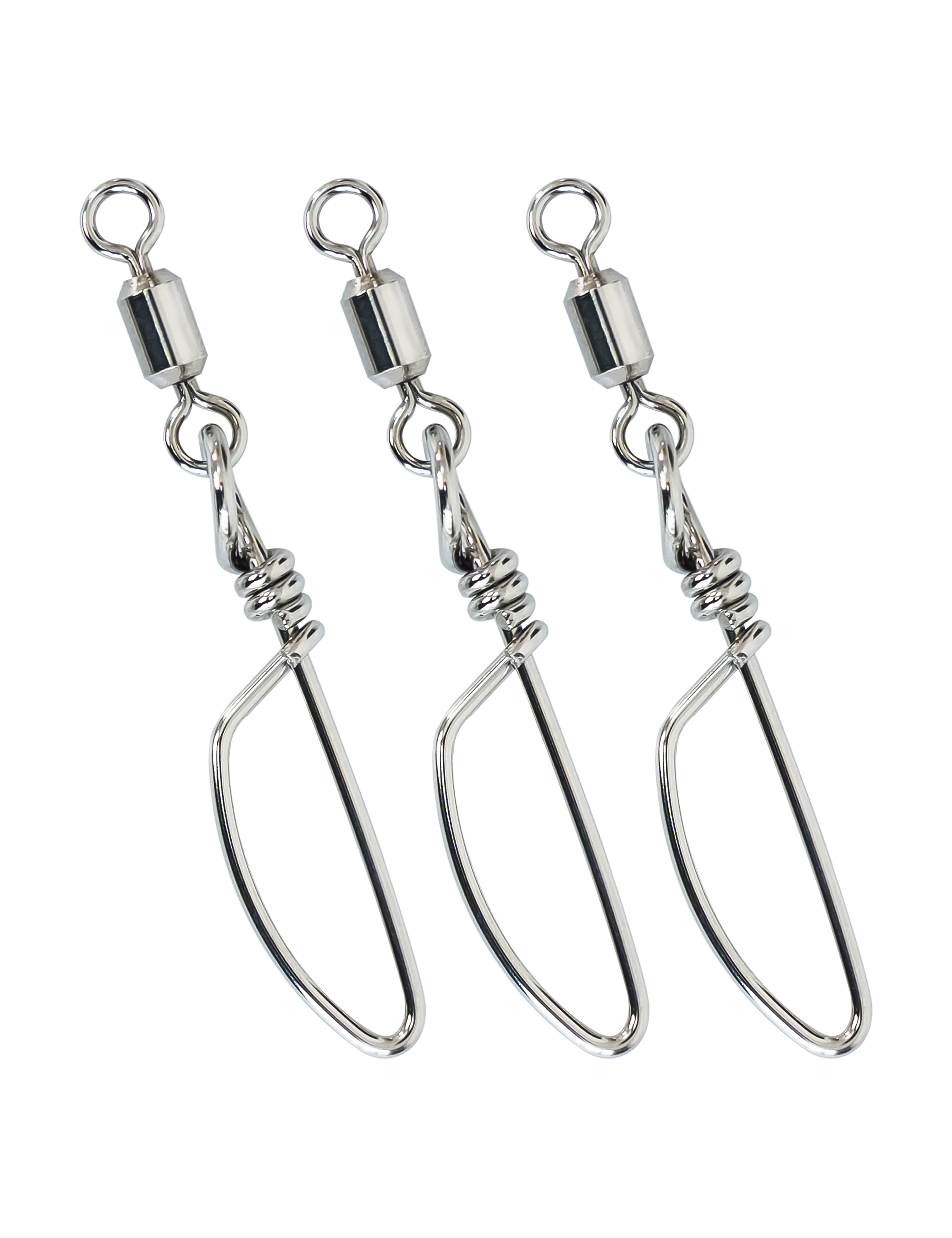 BLUEWING High Strength Fishing Snap Swivels 10pcs Saltwater Connector Coastlock Snaps Swivels