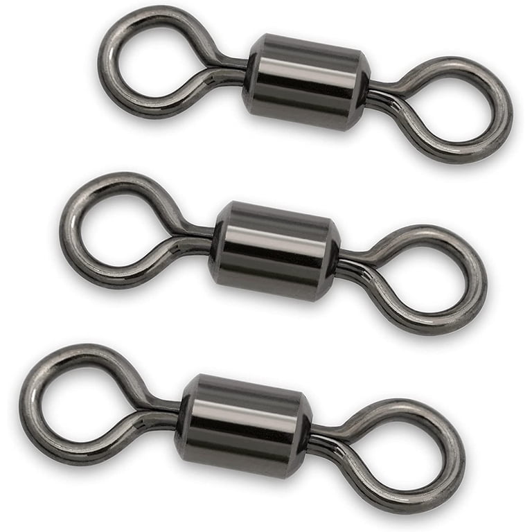 100 Pezzi Connettori A Scatto Con Cuscinetto Pesca – Acciaio Inox Per Acqua Dolce E Salata