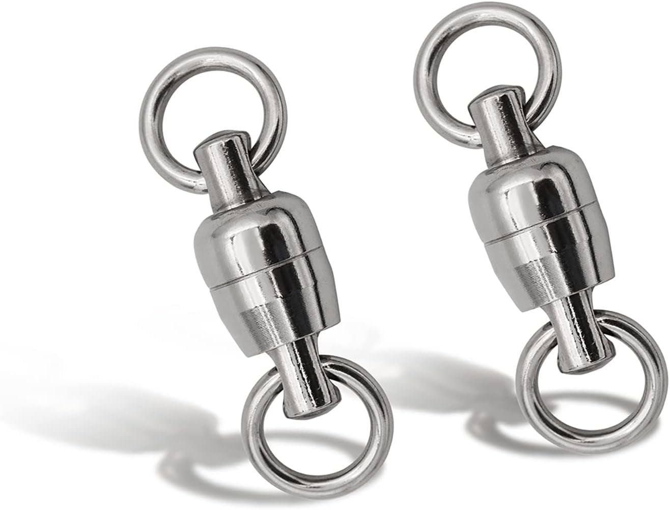 BLUEWING High Strength Stainless Steel Rolling Ball Bearing Fishing Swivel Welded Ring Barrel ...