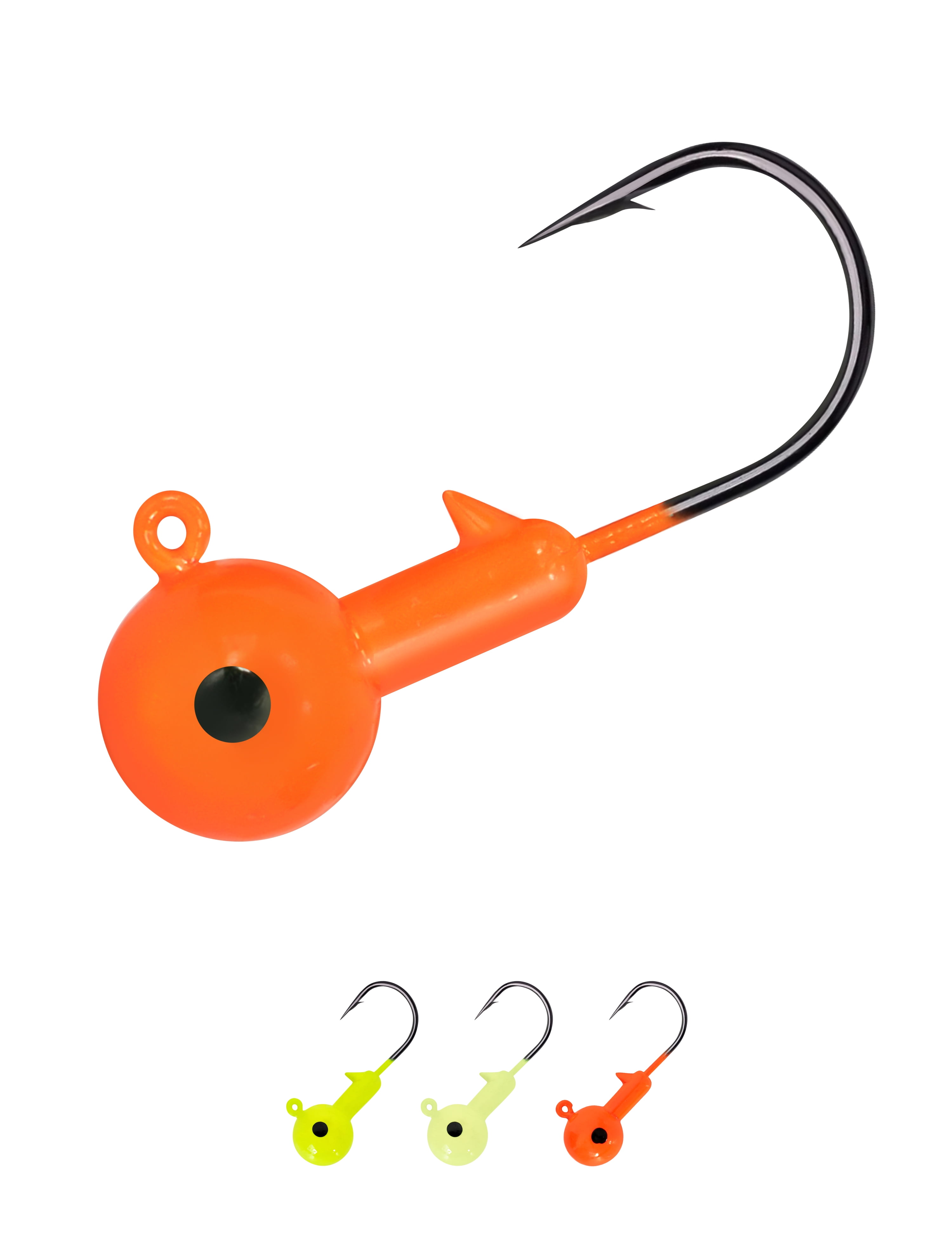 BLUEWING Jig Heads 10pcs Fishing Jigs with High Carbon Steel Hook Swimbait Lead Head Jig Lure