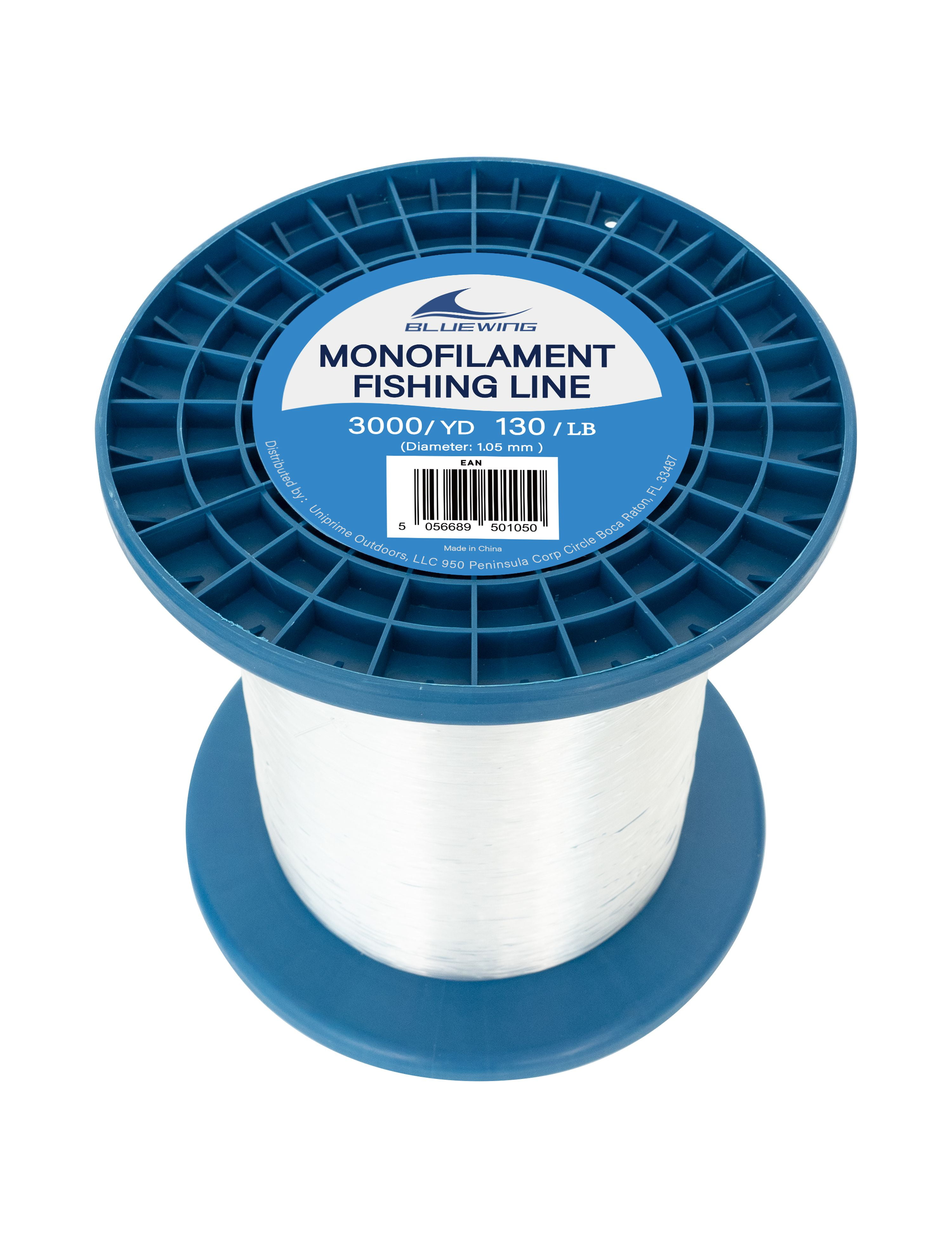 Mono String BLUEWING Monofilament Fishing Line 3000YD Clear Invisible Thin Diameter ...