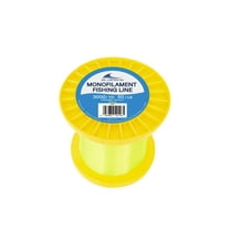 BLUEWING Monofilament Fishing Line 3000YD Invisible Thin Diameter Fishing String Mono Fishing Line, Dia.0.6mm*3000YD*50LB, Yellow