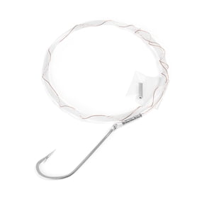 BLUEWING Soft Wire Ballyhoo Rig with 12ft 130lbs Fluorocarbon Leader and 9/0 O’Shaughnessy Hook Ballyhoo Trolling Rig Saltwater Fishing Lure