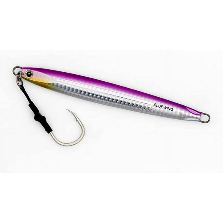 BLUEWING Speed Vertical Jigging Lure, Offshore Vertical Jig Deep Sea  Jigging Lures, Saltwater Jigs Fishing Lures for Tuna Salmon Snapper  Kingfish, Pink/Silver,120g 