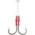 thumbnail image 1 of BLUEWING Twin Assist Hooks with Dyneema String 5pcs Stainless Steel Fishing Hook with Solid Ring for Freshwater Saltwater Fishing, Size 6/0, 1 of 7
