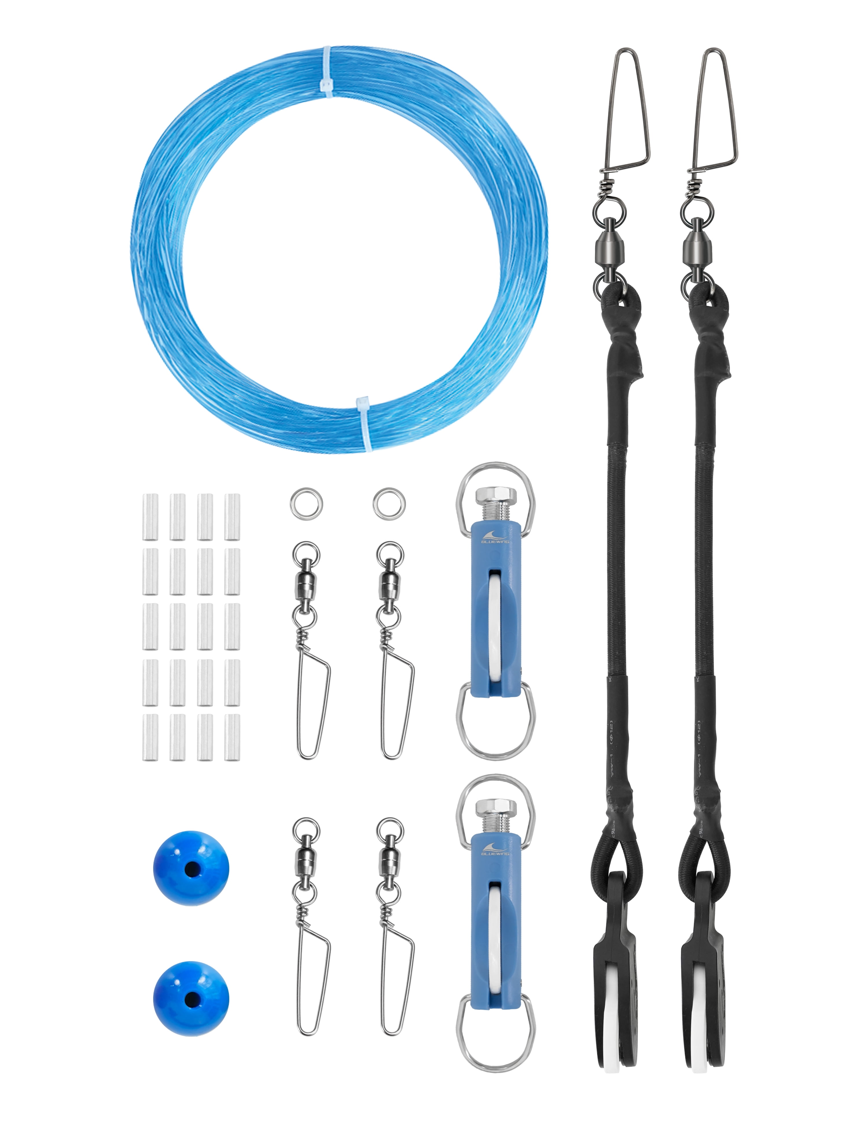 BLUEWING Upgraded Single Outrigger Rigging Kit All-in-One with 400lb ...