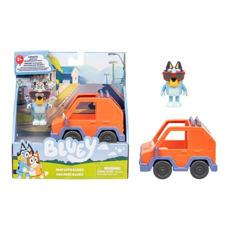 Ride Along In The 4WD with Bluey, This Vehicle Fits One 2.5-3" Bluey Figure, Ages 3+