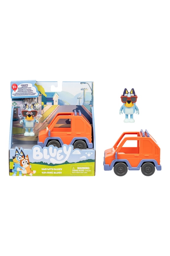 Ride Along In The 4WD with Bluey, This Vehicle Fits One 2.5-3" Bluey Figure, Ages 3+
