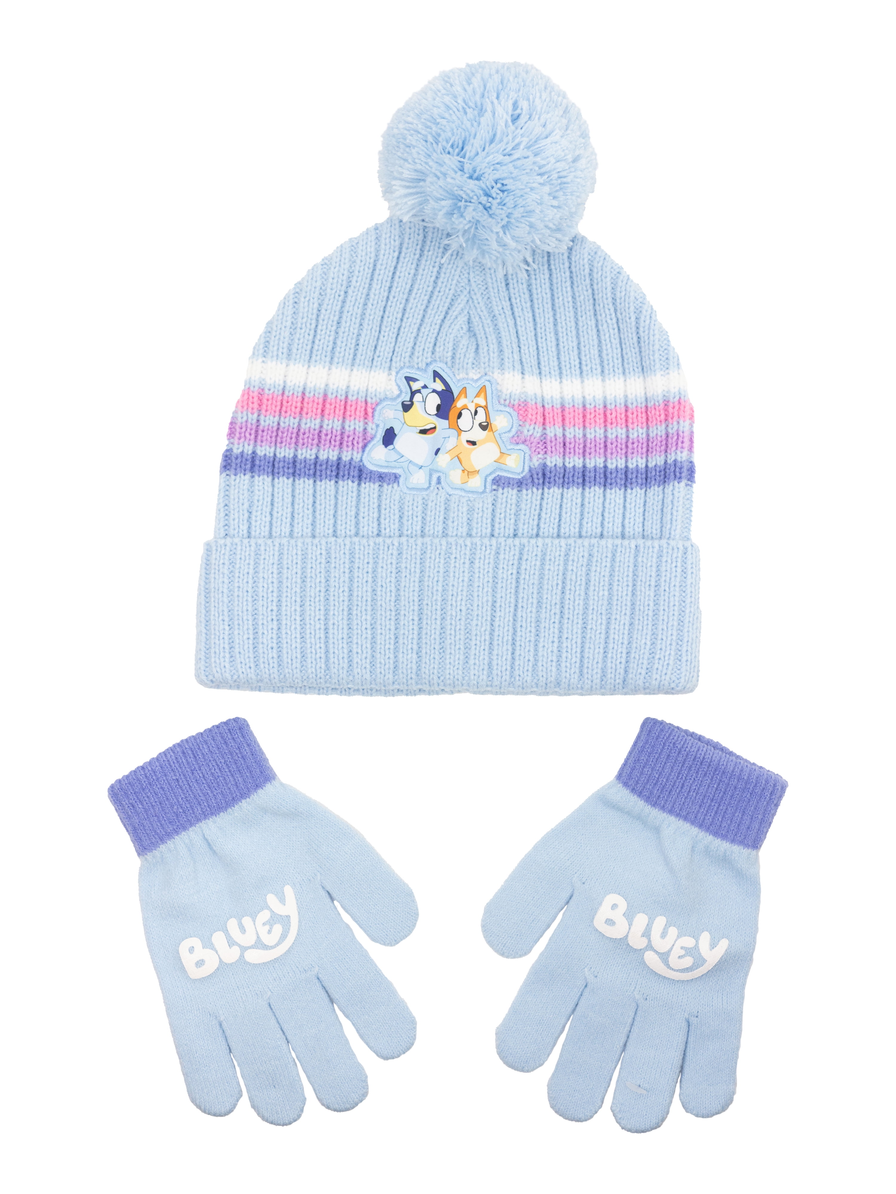 Bluey Beanie Girl's Hat and Glove Set