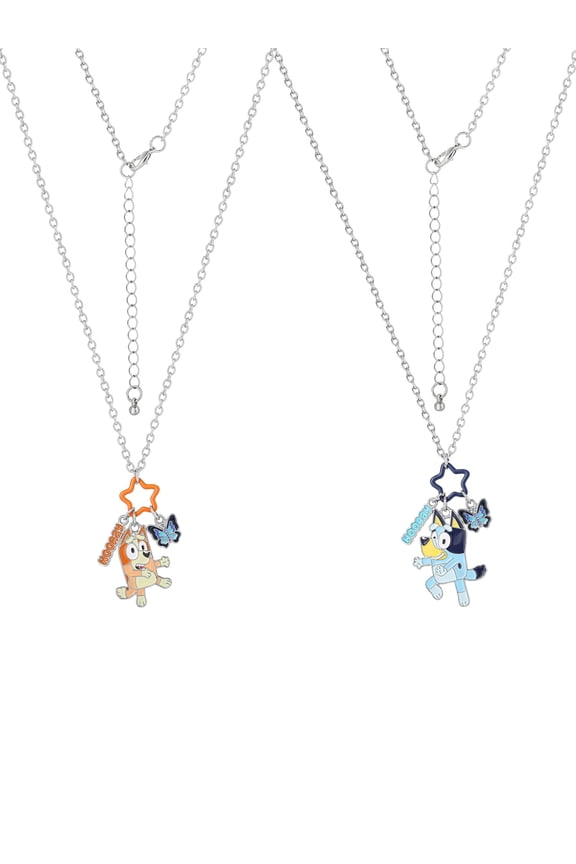 & Bingo 'Hooray' Necklace Set, Adjustable Enamel Pendant, 2 Pieces