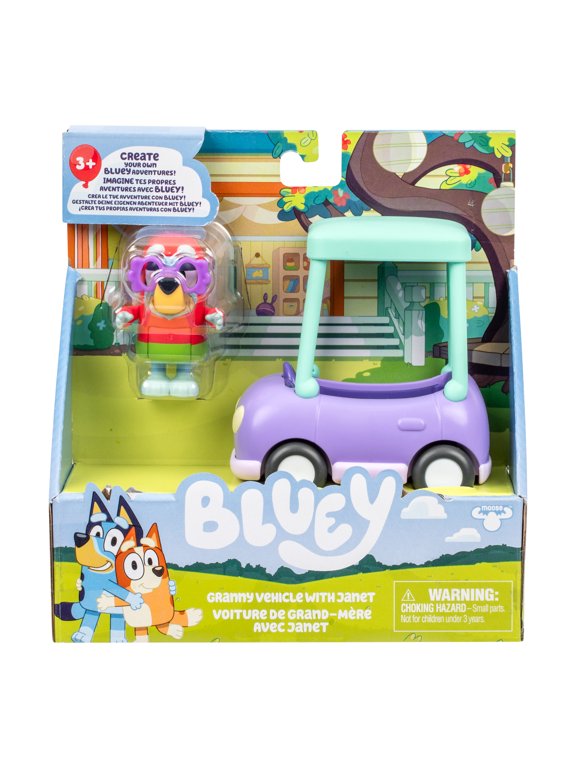 Ride Along Grannies Car with Janet Figure, Fits One 3 Inch Doll, Ages 3+