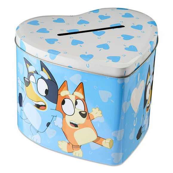 Bluey Heart Shaped Tin, 1 Count, Way to Celebrate, Party Favors